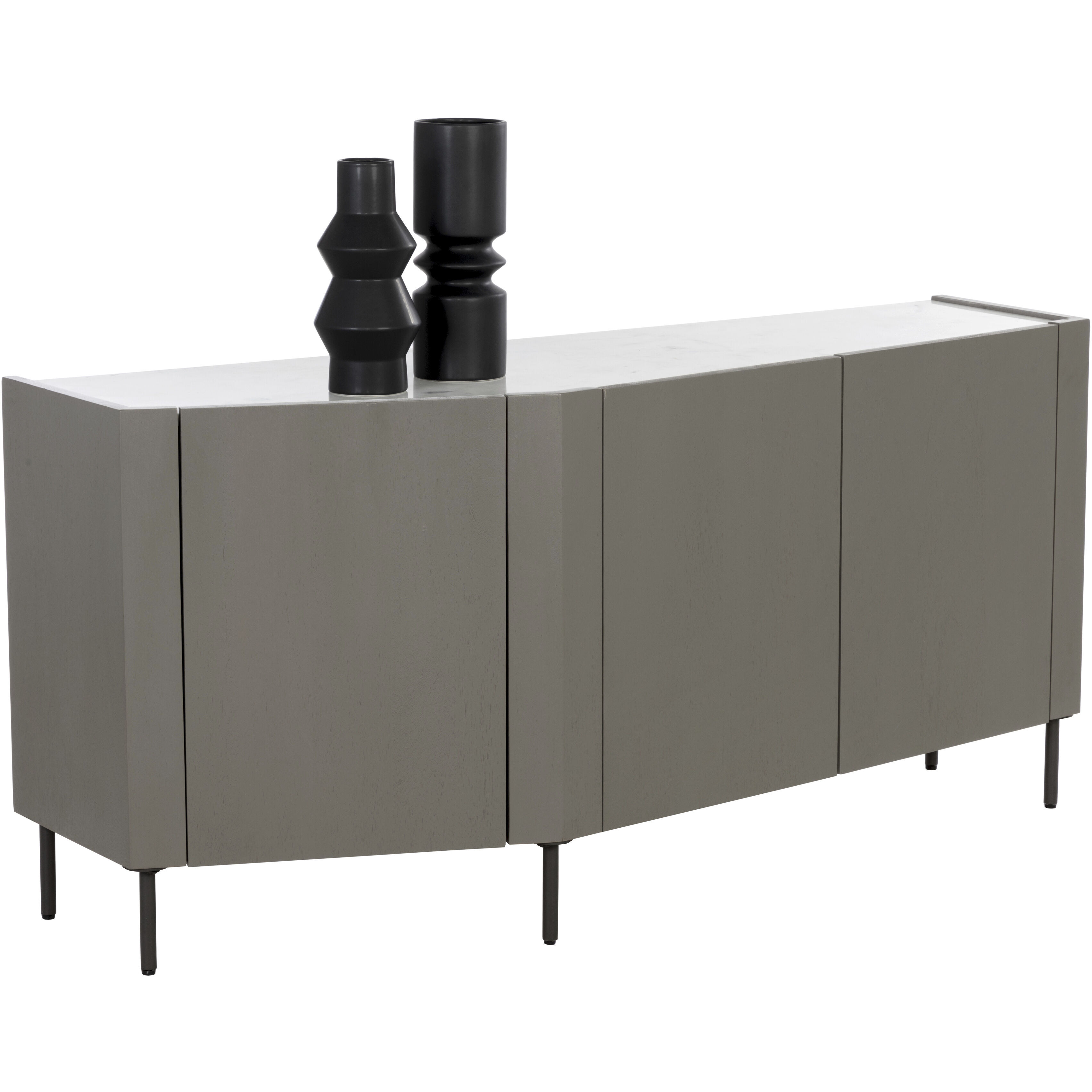 Simmons 56 X 19 inch Grey / Black Sideboard